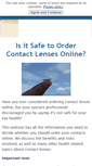 Mobile Screenshot of onlinecontactlensadvice.com